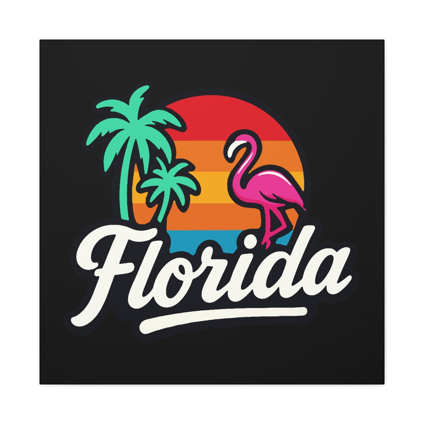Florida Sunset Palm - Canvas