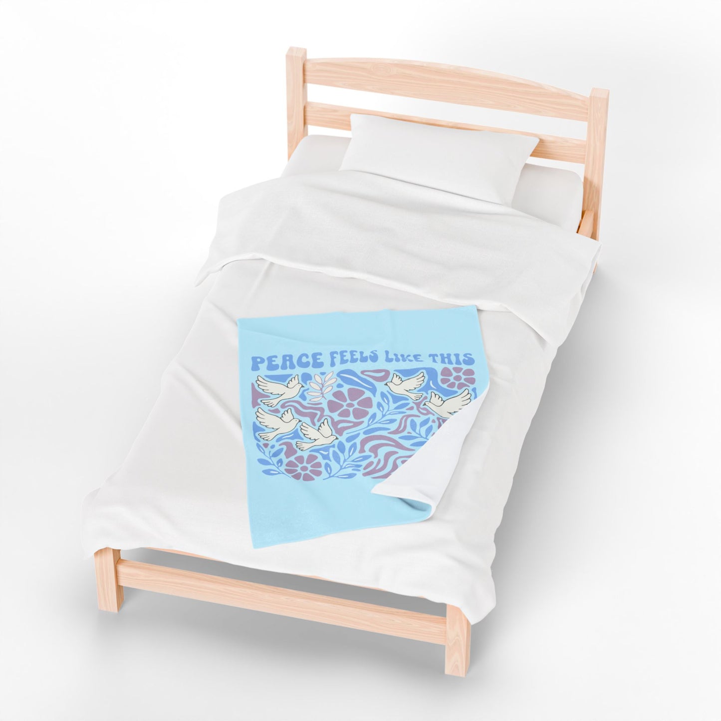 Peace Feels Like This - Plush Blanket