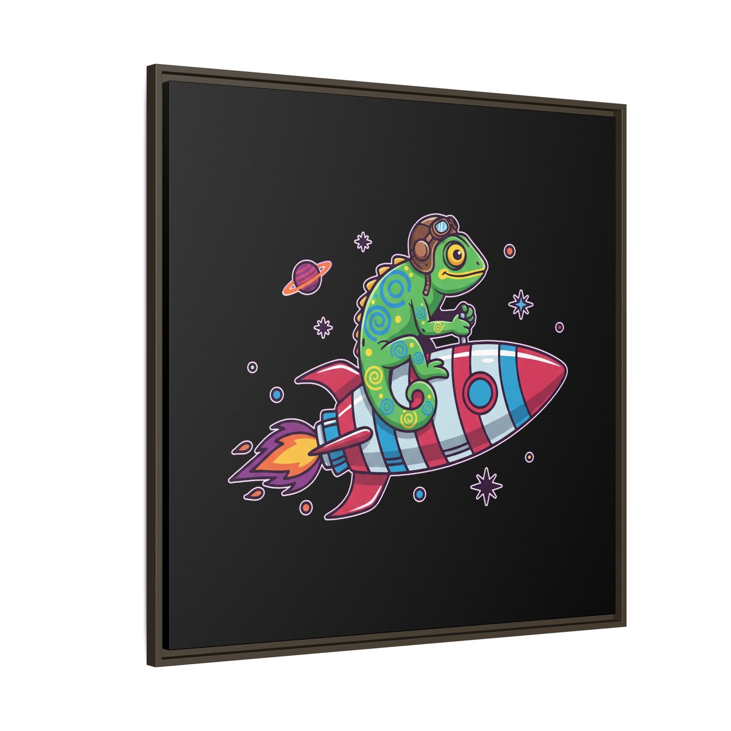 Cosmic Rider - Framed Canvas
