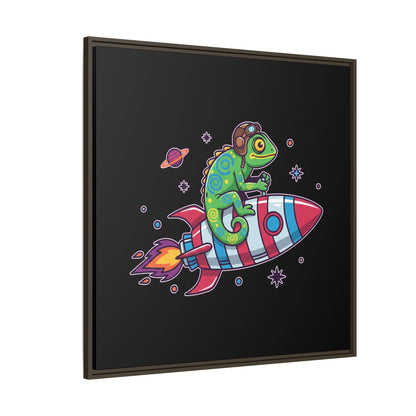 Cosmic Rider - Framed Canvas
