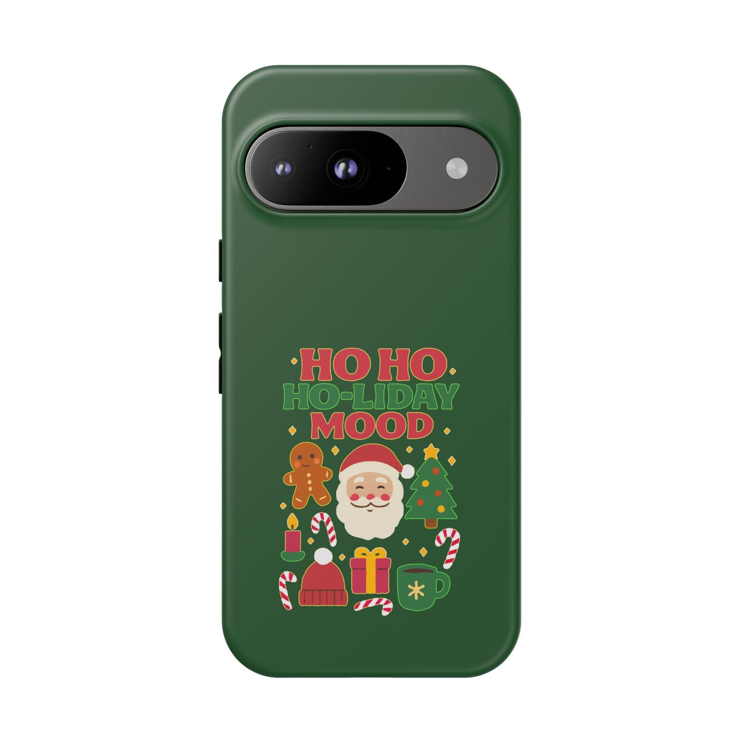 Christmas Phone Case, Ho Ho Ho-liday Mood, Festive Phone Cover, Santa Christmas Accessory, Holiday Gift, Winter Vibes