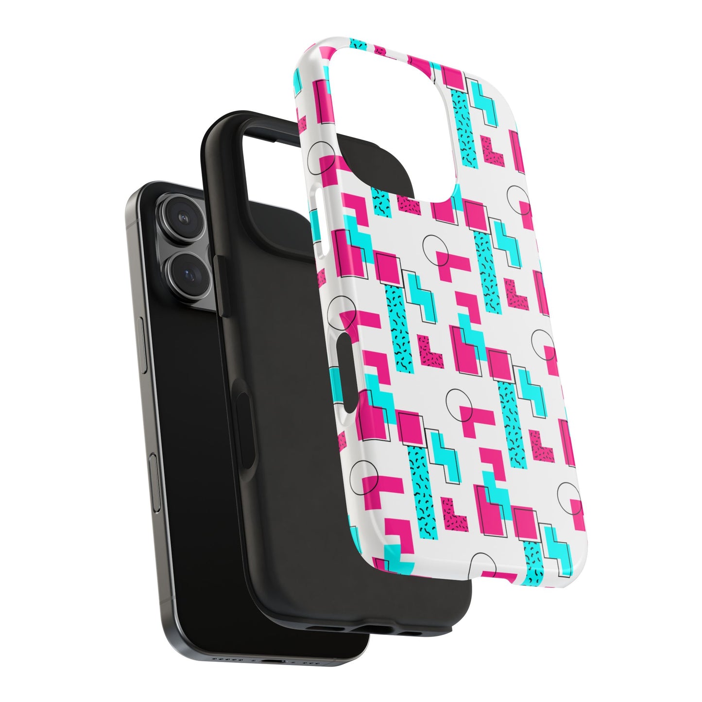 Retro Geometric Vibes - Phone Case