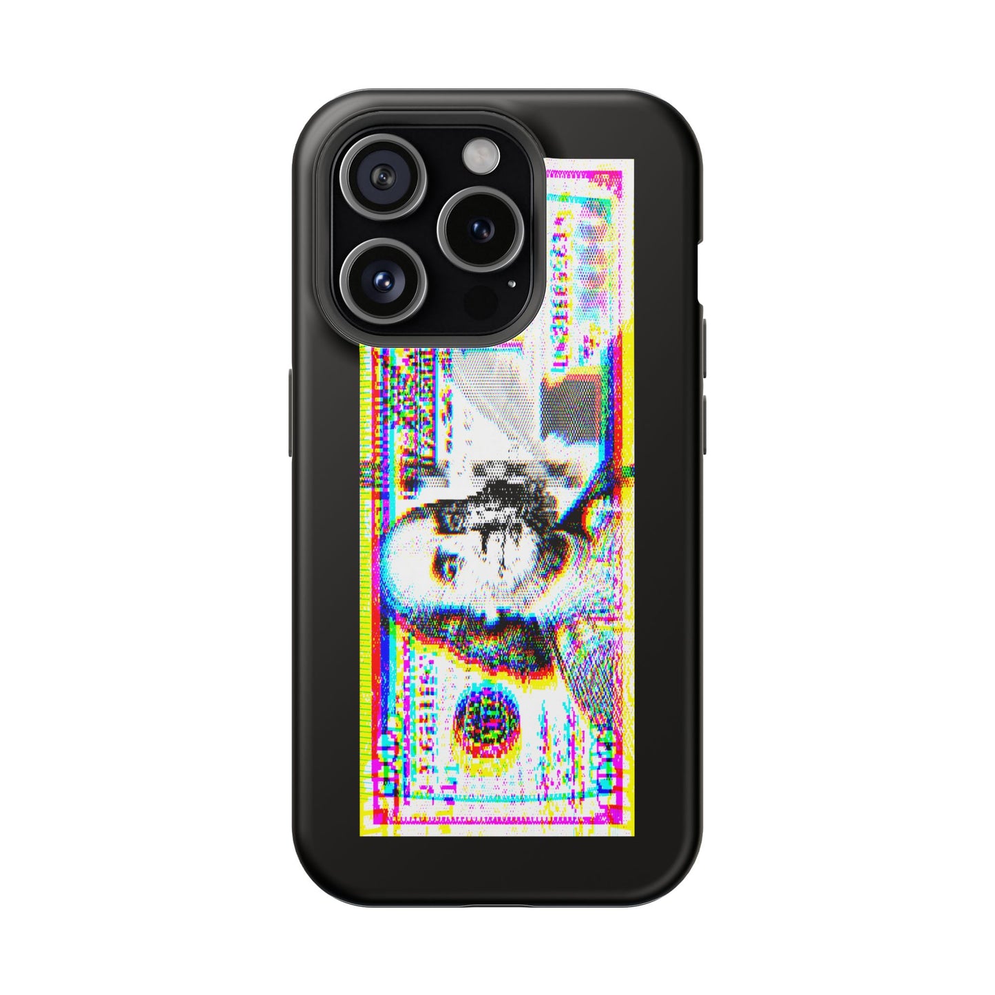 100 Dollars Bill - Neon Color Explosion - Magnetic Phone Case