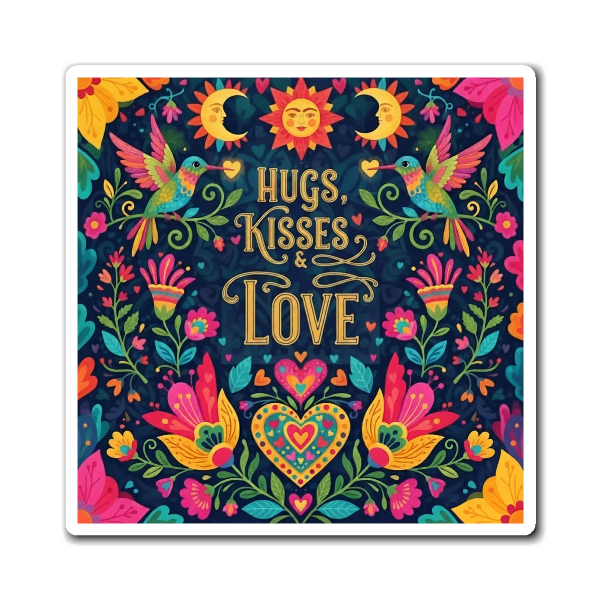 Hugs, Kisses & Love - Magnet