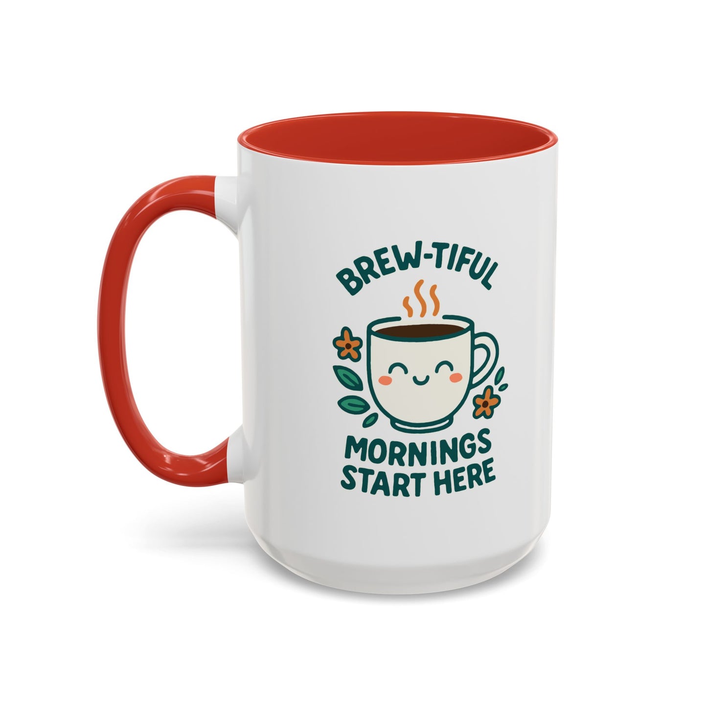 Brew-tiful Mornings Coffee Mug, Cute Coffee Cup for Morning Rituals, Perfect Gift for Coffee Lovers, Birthdays, Home Decor