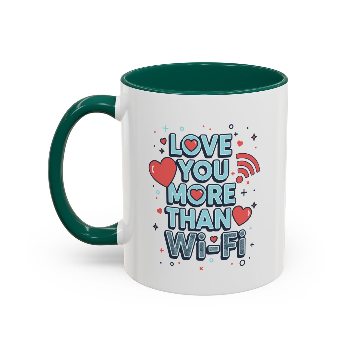 Love You More Than Wi‑Fi - Colorful Mug