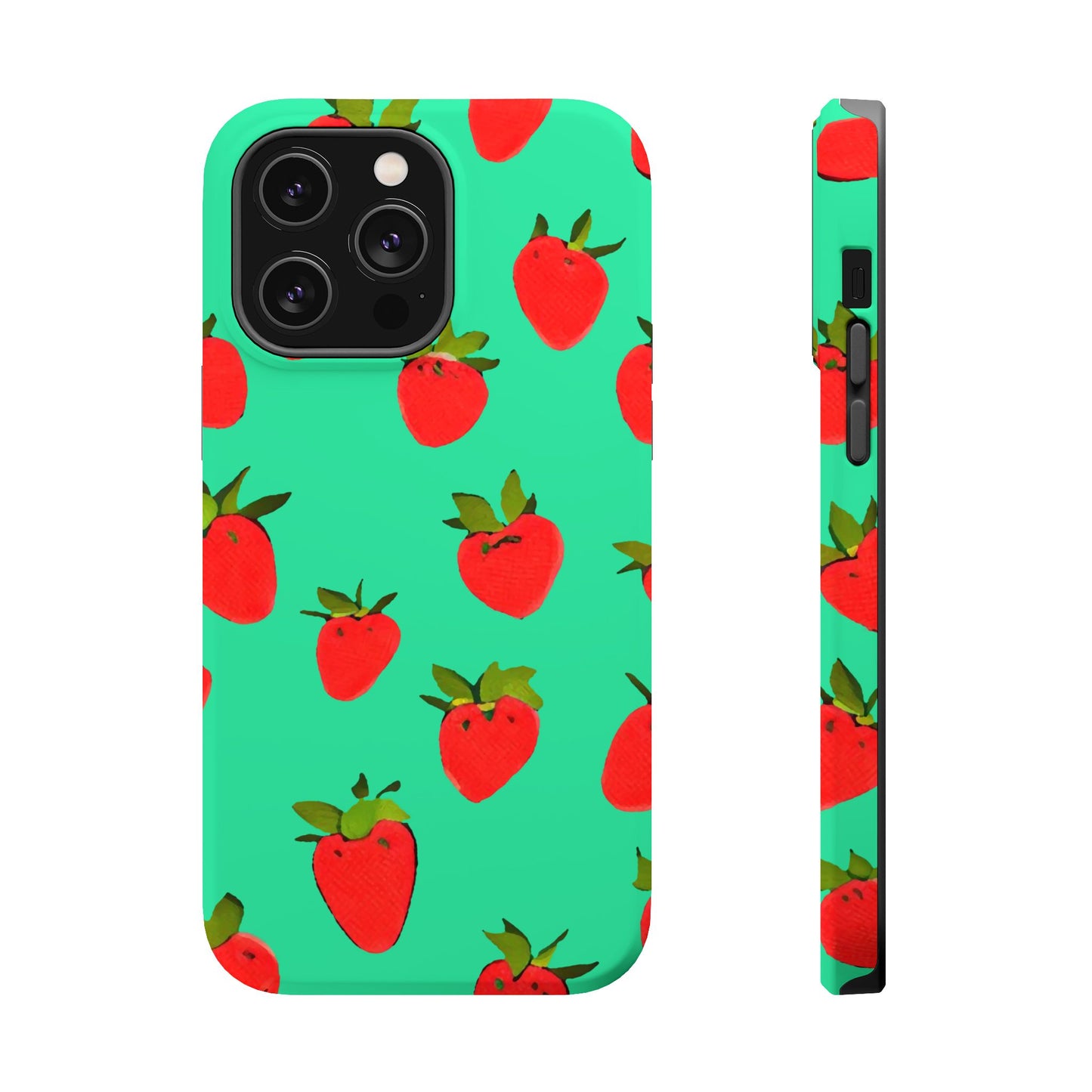 Strawberry Pattern - Magnetic Phone Case
