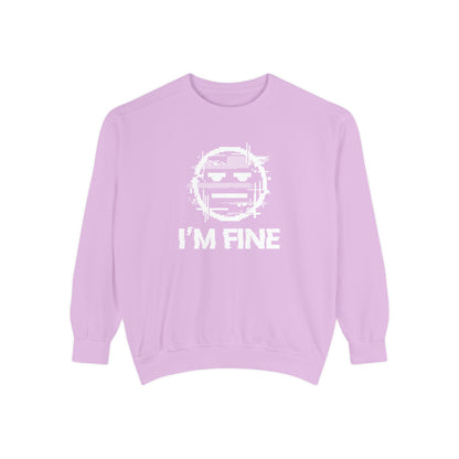 I’m Fine Glitched Smiley - Sweatshirt