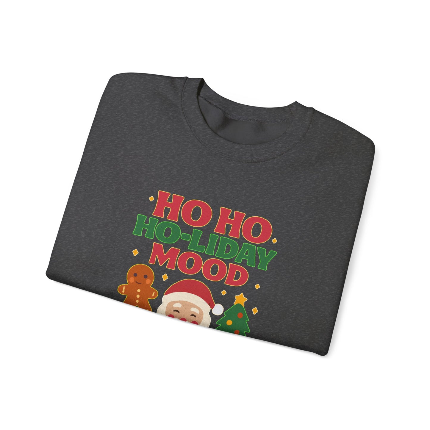 Festive Holiday Sweatshirt, Christmas Crewneck, Cozy Winter Gift, Unisex Sweatshirt, Seasonal Apparel, Ho Ho Ho-liday Mood