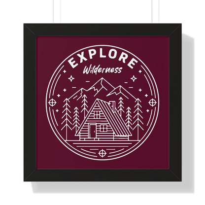 Explore Wilderness - Framed Poster