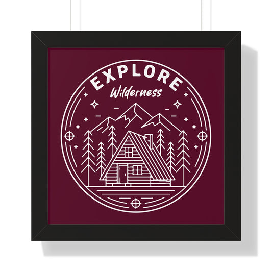 Explore Wilderness - Framed Poster