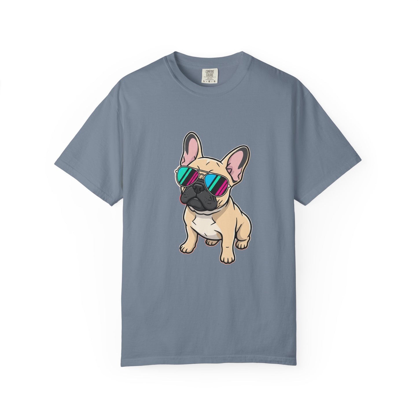 French Bulldog with Sunglasses - T-Shirt