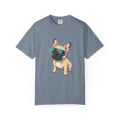 French Bulldog with Sunglasses - T-Shirt