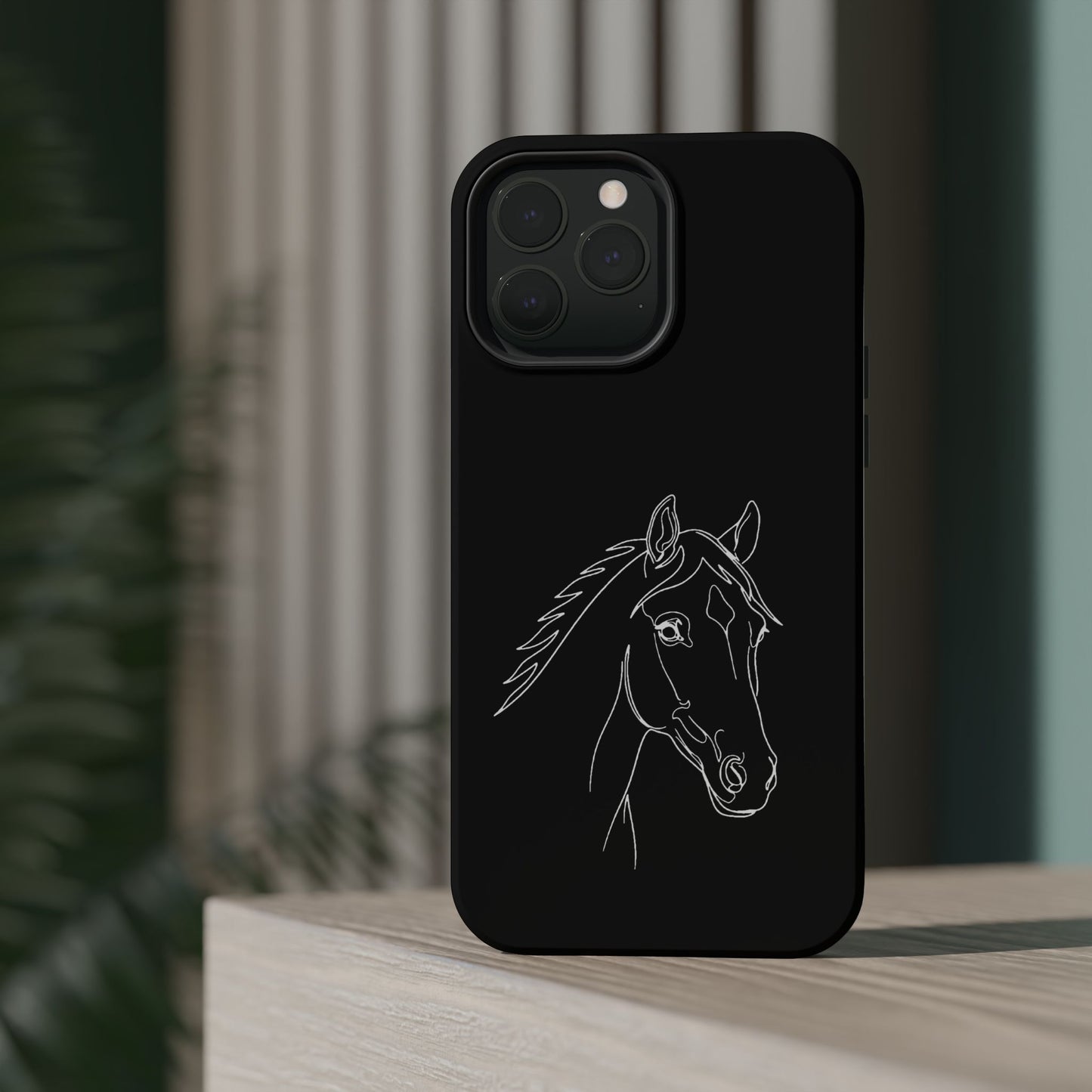 Horse Portrait Sketch - Magnetic Phone Case