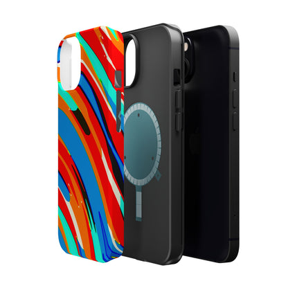 Abstract Rainbow Swirl Arc - Magnetic Phone Case