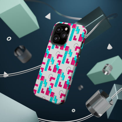 Retro Geometric Vibes - Magnetic Phone Case