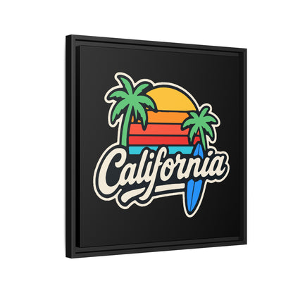 California Surf Vibes - Framed Canvas