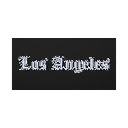 Stylish Matte Canvas Wall Art, Los Angeles Decor, Home Wall Decor, Urban Art - Silver Edition