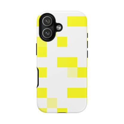 Yellow Pixel Grid -  Phone Case
