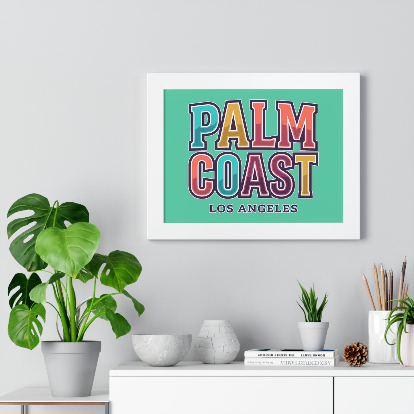 Palm Coast - Los Angeles - Framed Poster