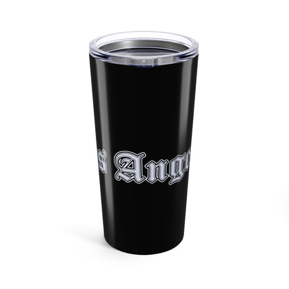 Stylish Stainless Steel Travel Mug with 'Los Angeles' Design, Perfect for Coffee Lovers, Gifts for Travelers, Road Trips, and Everyday Use - Silver Edition