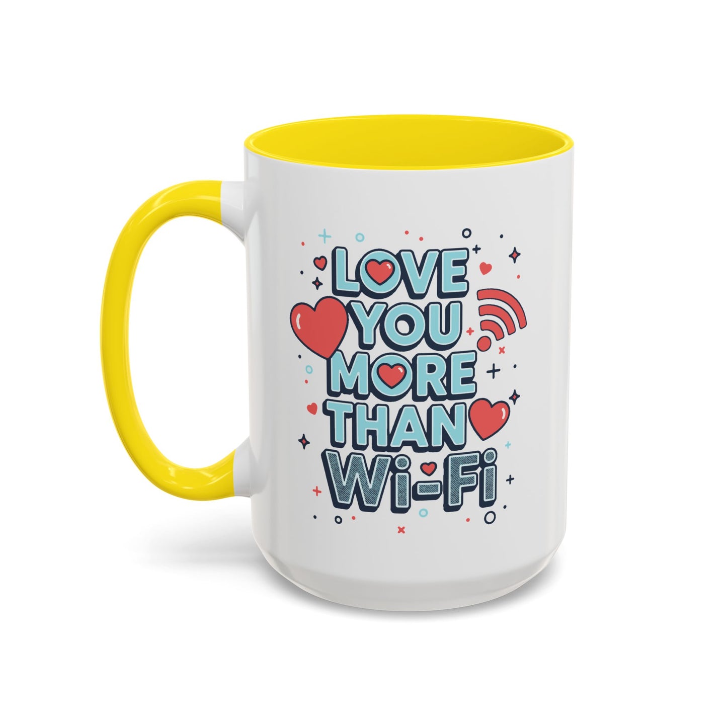 Love You More Than Wi‑Fi - Color Accent Mug