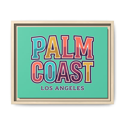 Palm Coast - Los Angeles - Framed Canvas