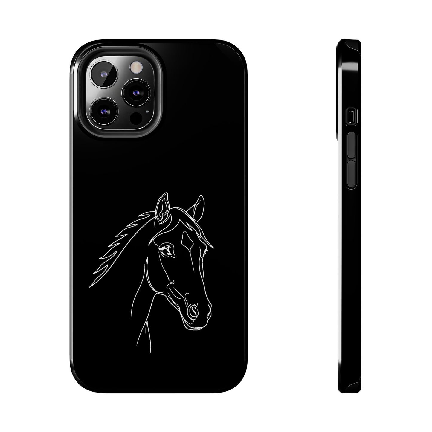 Horse Portrait Sketch - Phone Case