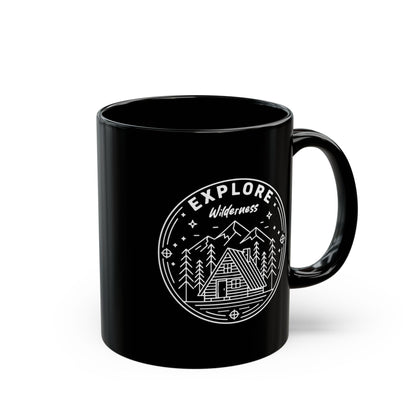 Explore Wilderness - Black Mug