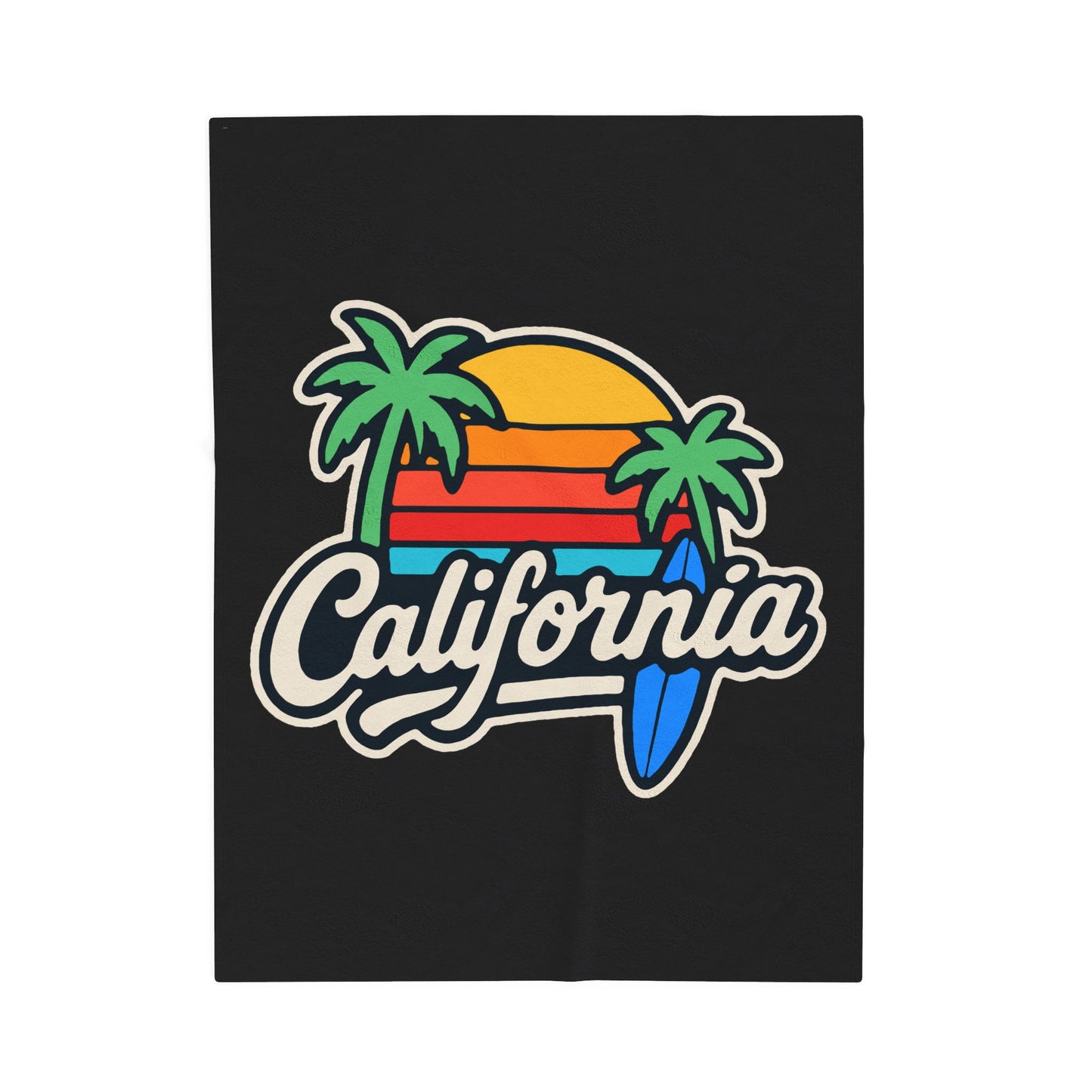 California Surf Vibes - Plush Blanket