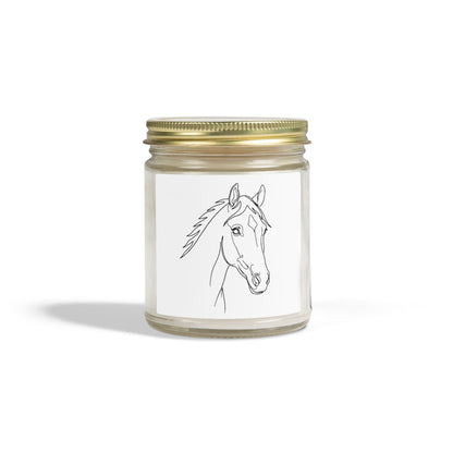 Horse Portrait Sketch - Scented Candle