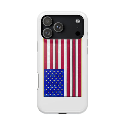 New Glory American Flag (Gold Edge Edition) - Magnetic Phone Case