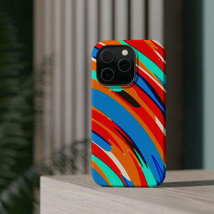 Abstract Rainbow Swirl Arc - Magnetic Phone Case