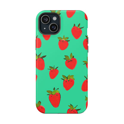 Strawberry Pattern - Magnetic Phone Case