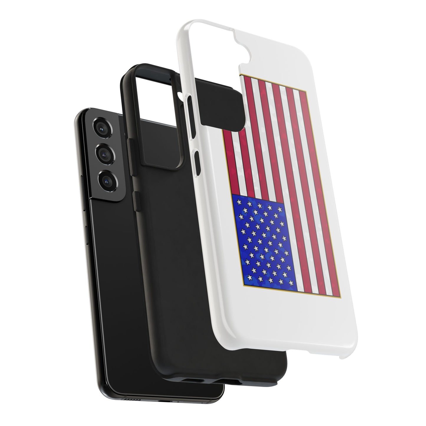 New Glory American Flag (Gold Edge Edition) - Phone Case