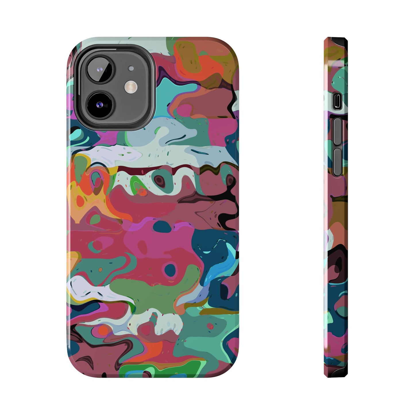 Colorful Abstract Marble - Phone Case