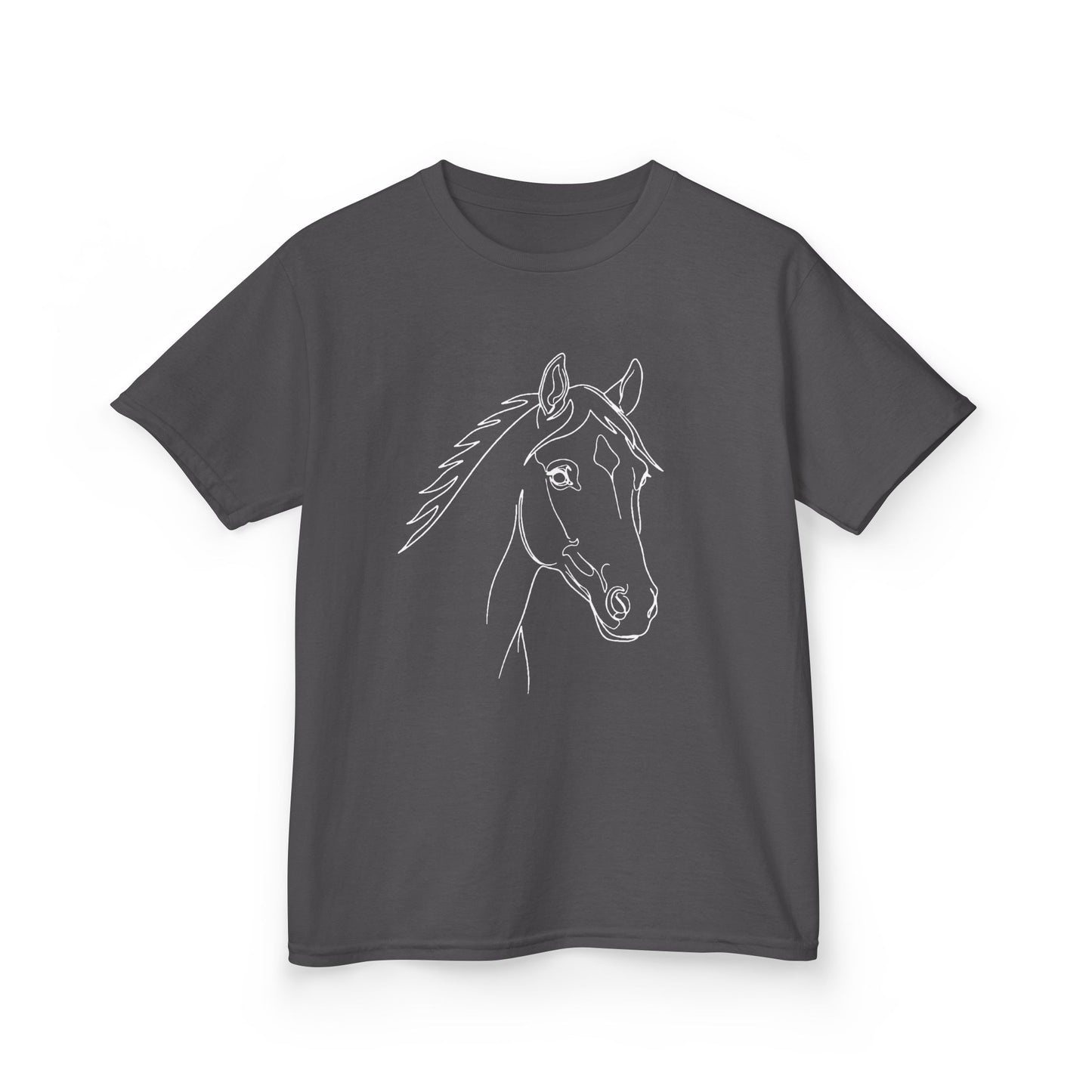 Horse Portrait Sketch - Kids Tee