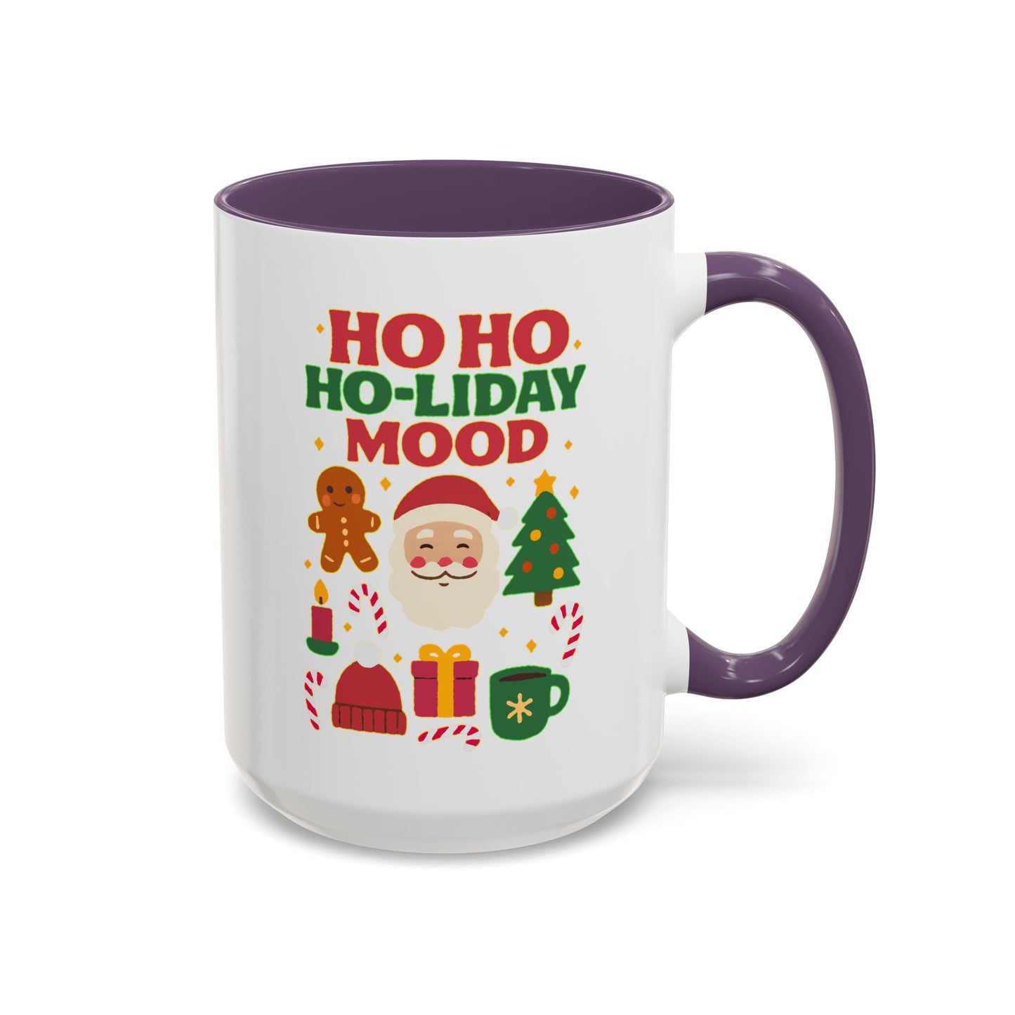 Ho Ho Ho-liday Mood - Color Accent Mug