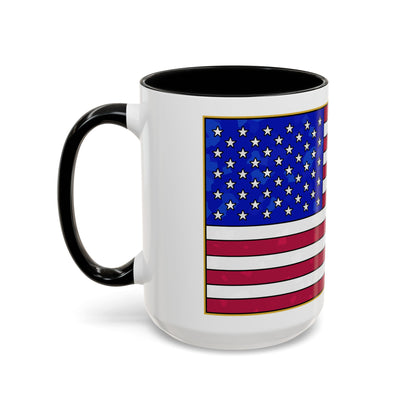 New Glory American Flag (Gold Edge Edition) - Color Accent Mug