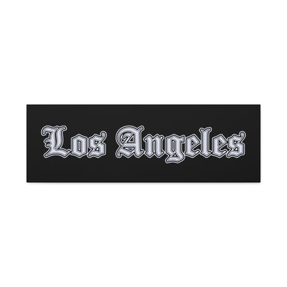 Stylish Matte Canvas Wall Art, Los Angeles Decor, Home Wall Decor, Urban Art - Silver Edition