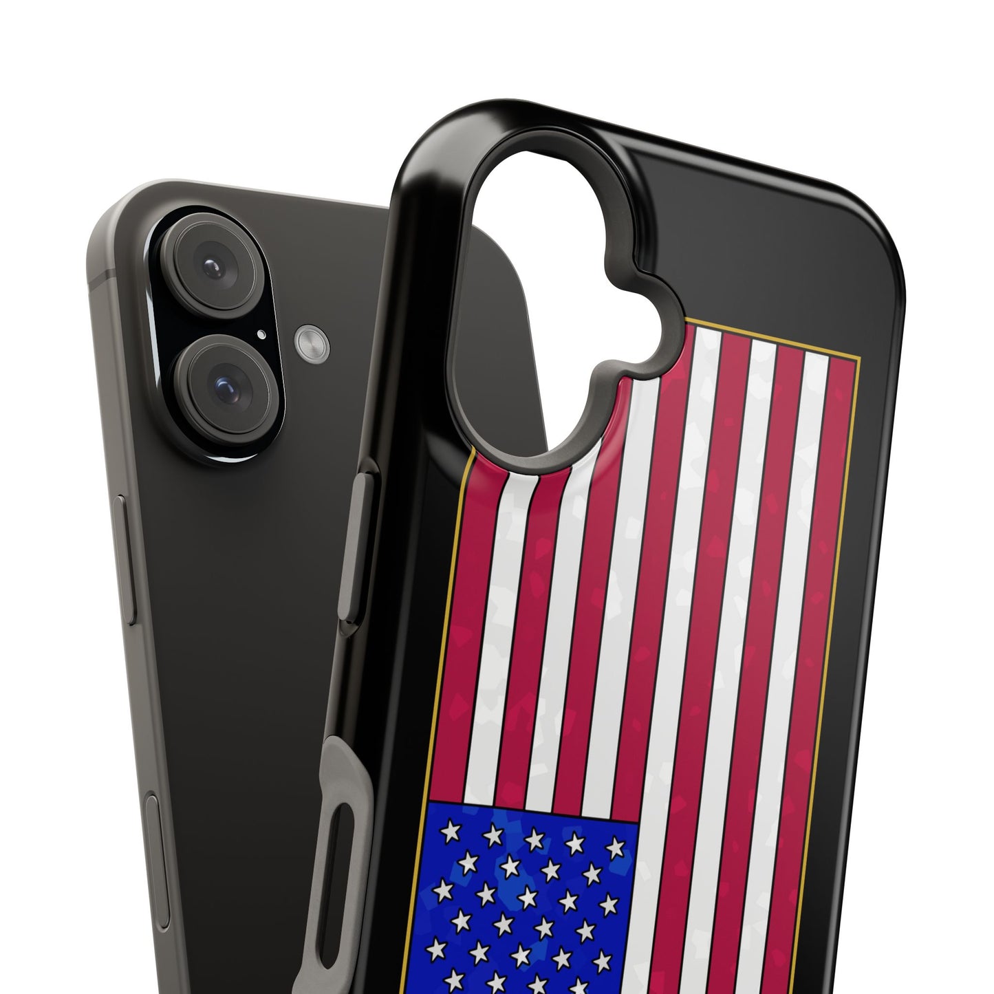 New Glory American Flag (Gold Edge Edition) - Magnetic Phone Case
