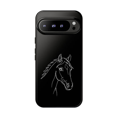 Horse Portrait Sketch - Tough Phone Case