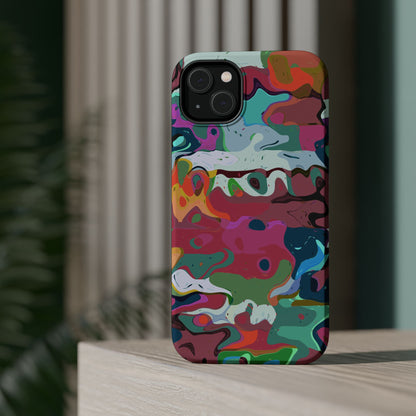 Colorful Abstract Marble - Magnetic Phone Case