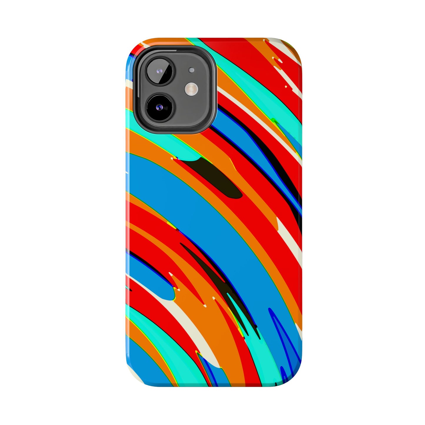 Abstract Rainbow Swirl Arc - Phone Case