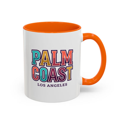 Palm Coast - Los Angeles - Color Accent Mug