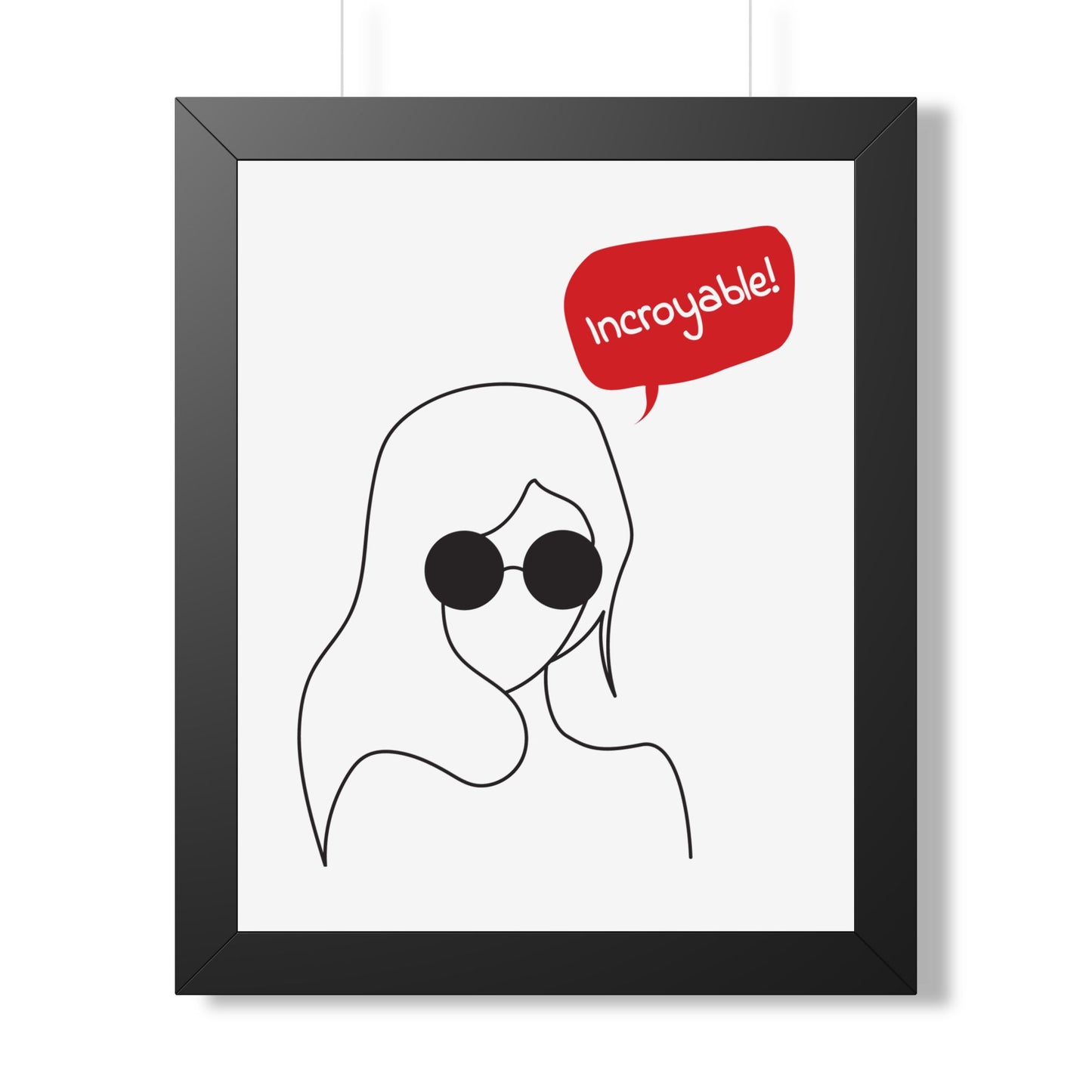 Incroyable Chic Girl - Framed Poster