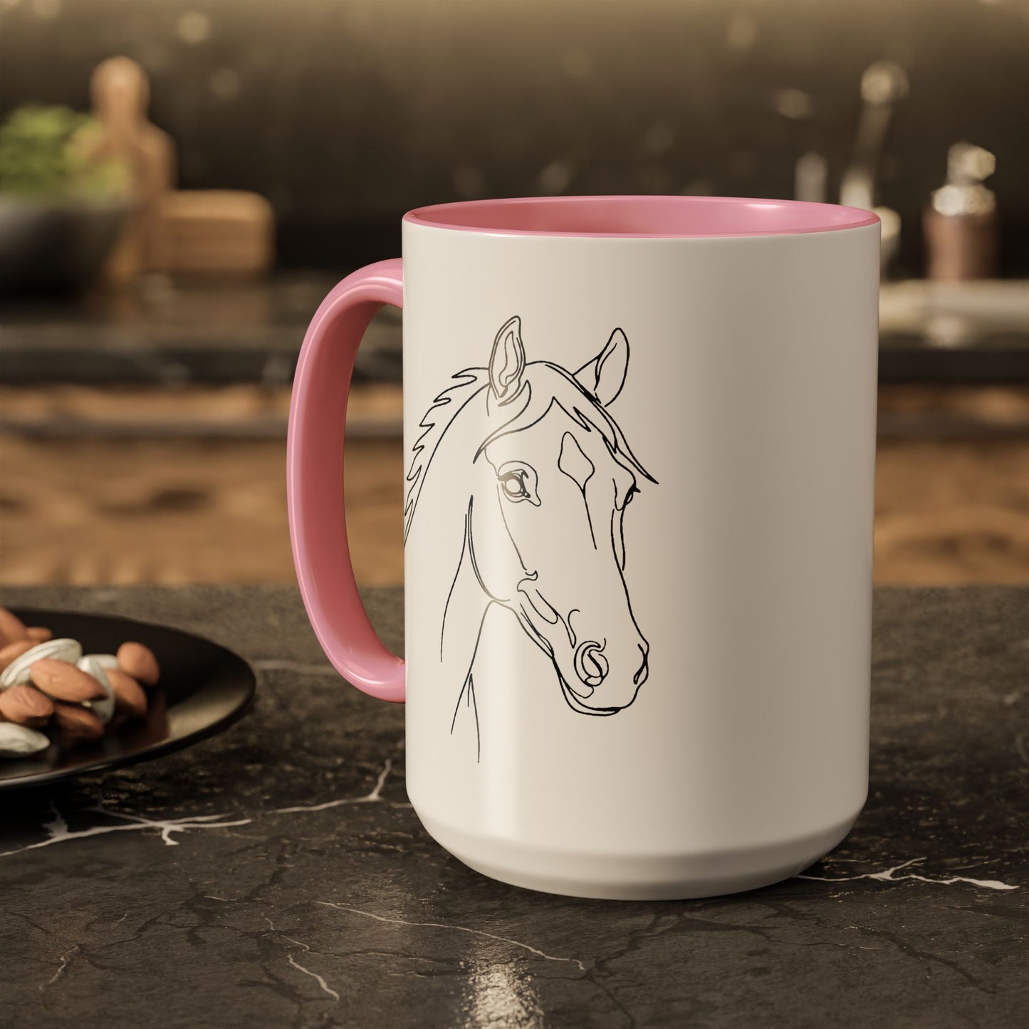 Horse Portrait Sketch - Colorful Mug