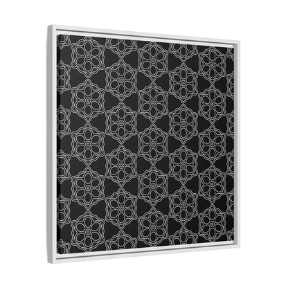 Geometric Sacred Flower - Framed Canvas