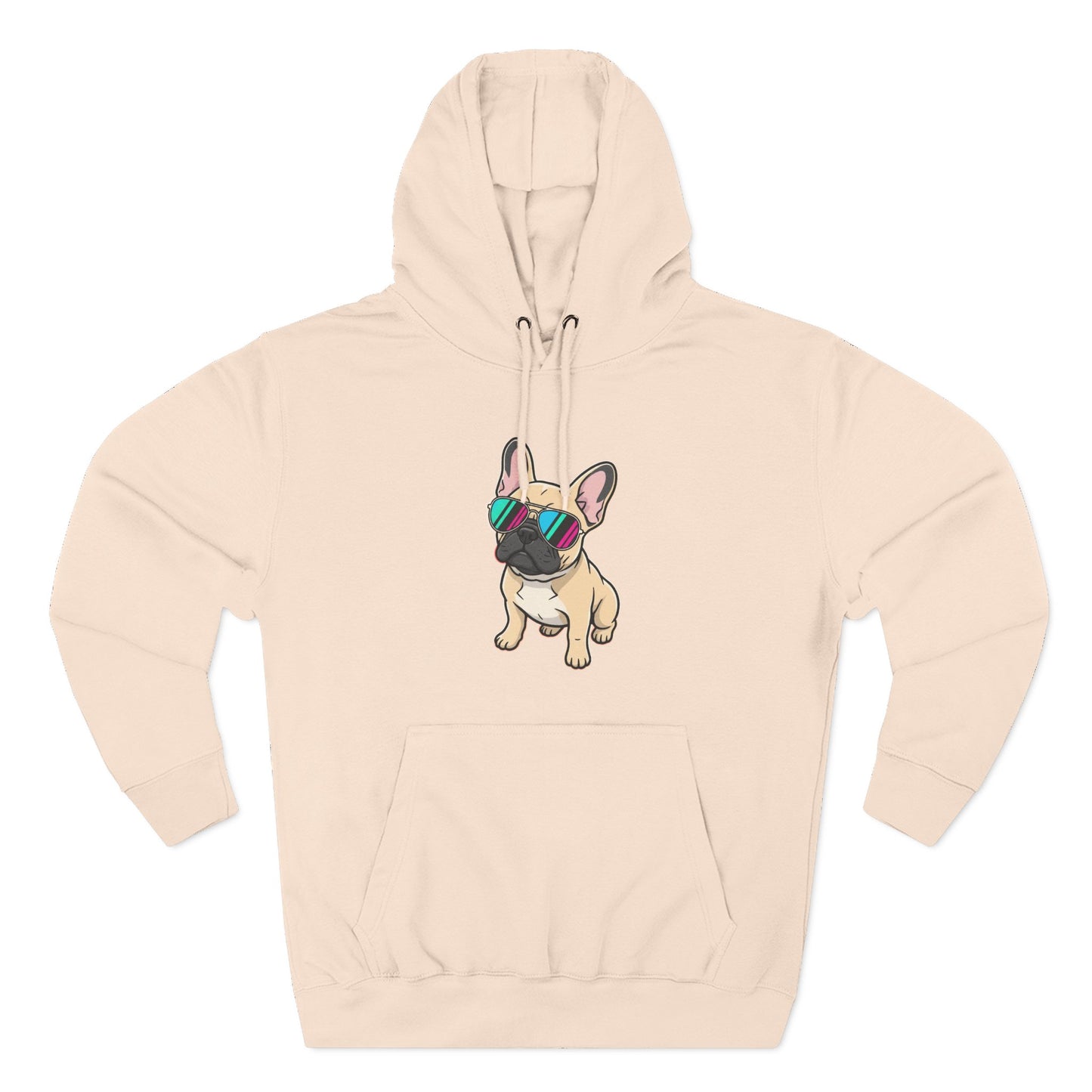 French Bulldog with Sunglasses - Hoodie