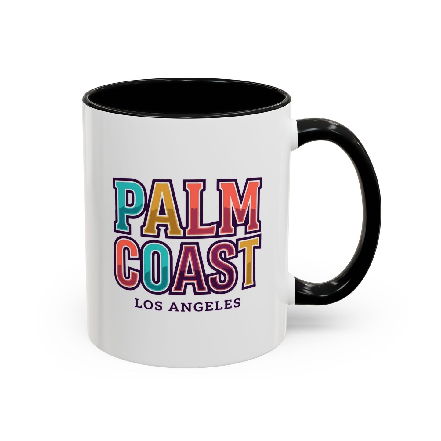 Palm Coast - Los Angeles - Color Accent Mug